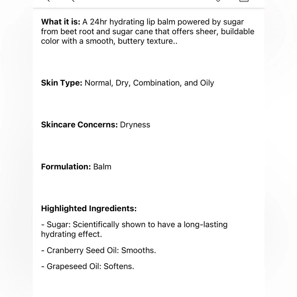 🍓 FRESH Sugar Lip Treatment Balm - Icon